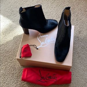 Christian Louboutin Gorgeous Pony Hair bootie NEW